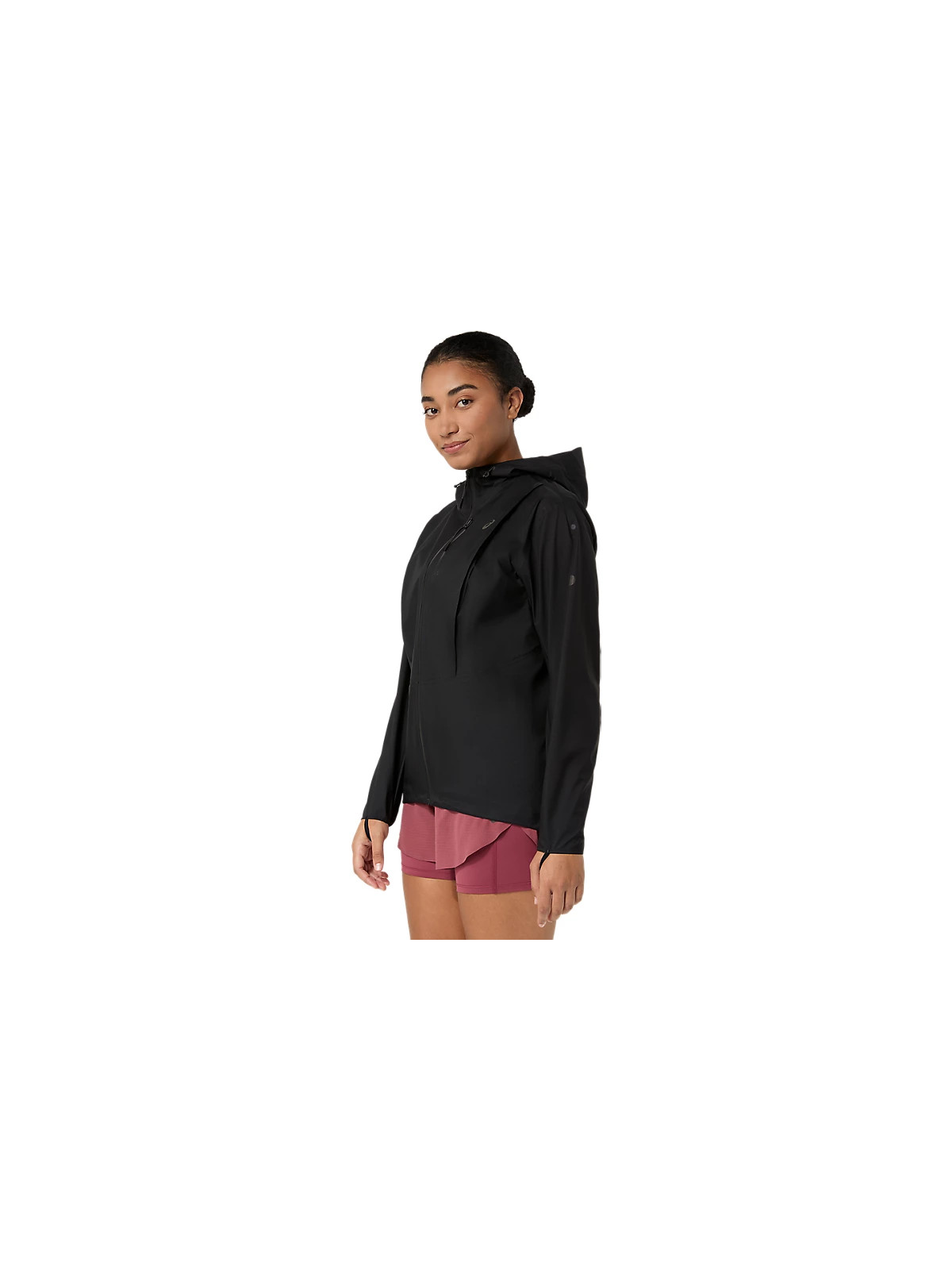 Veste Imperméable ASICS Fujitrail Elite Femme Noire
