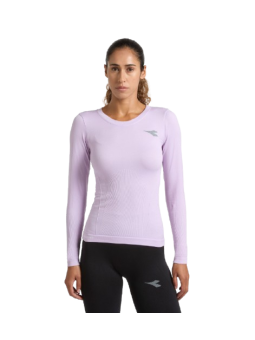 Diadora LS T-Shirt Stratouno Femme Violet Orchid 102.183170-55195