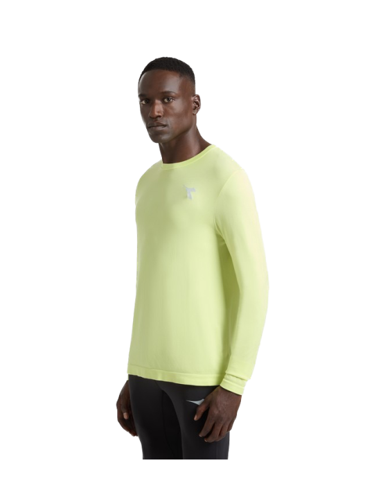 Diadora LS T-Shirt Stratouno Homme Wild Lime 102.183174-70316