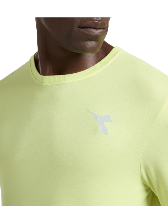 Diadora LS T-Shirt Stratouno Homme Wild Lime 102.183174-70316