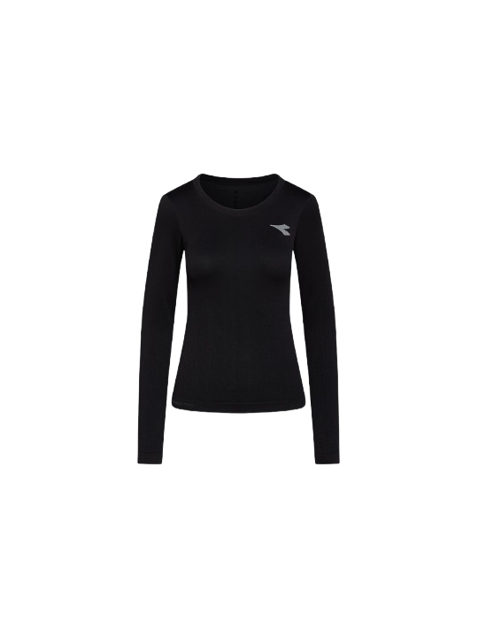 Diadora LS T-Shirt Stratouno Femme Black 102.183170-80013