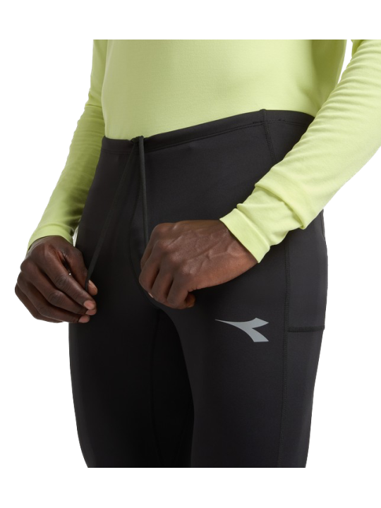 Collant Running Diadora Tights Run Crew Homme Black 102.183193-80013