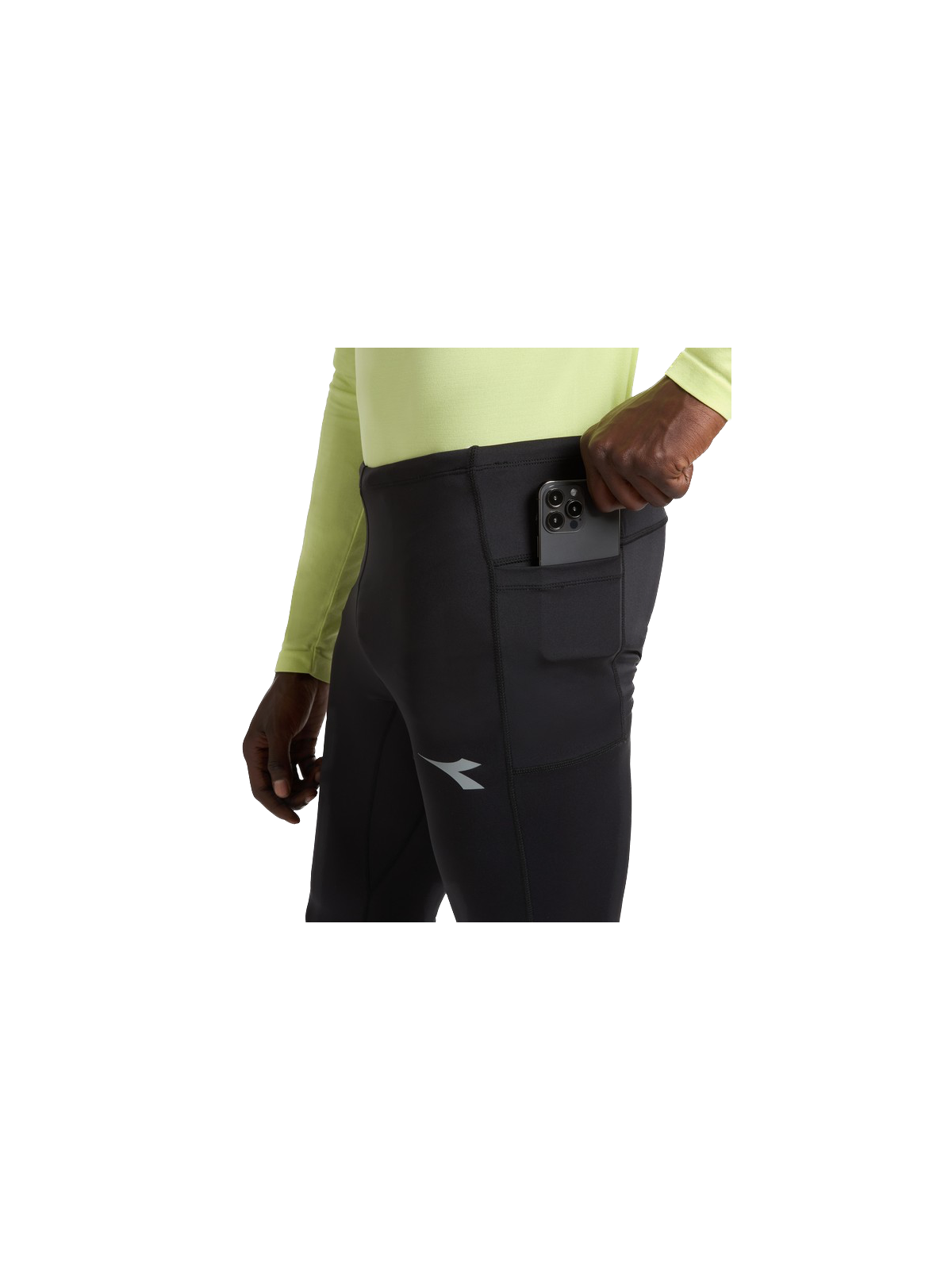 Collant Running Diadora Tights Run Crew Homme Black 102.183193-80013