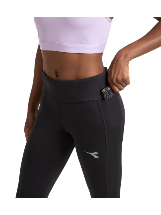 Collant Running Diadora Tights Run Crew Femme Black 102.183192-80013