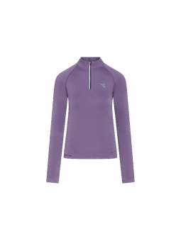 Diadora LS T-Shirt 1/2 Zip Stratouno Femme Violet 102.183171-55235