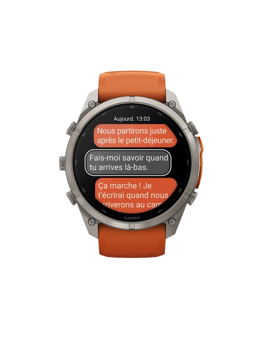 Garmin Fēnix 9 Pro inReach 47mm Titane Ocre Orange 010-04336-01