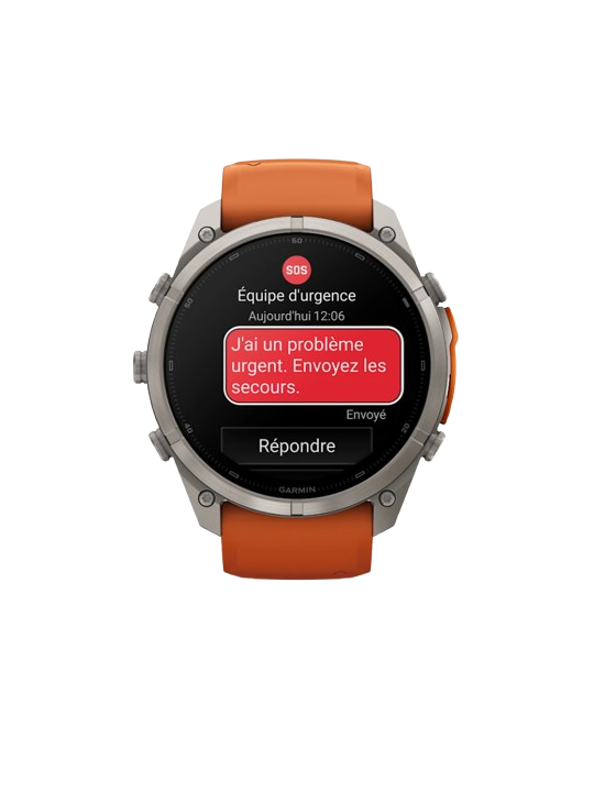 Garmin Fēnix 9 Pro inReach 47mm Titane Ocre Orange 010-04336-01