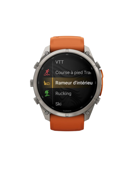 Garmin Fēnix 9 Pro inReach 47mm Titane Ocre Orange 010-04336-01