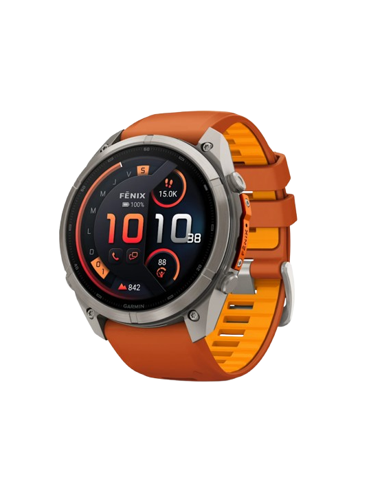 Garmin Fēnix 9 Pro inReach 47mm Titane Ocre Orange 010-04336-01