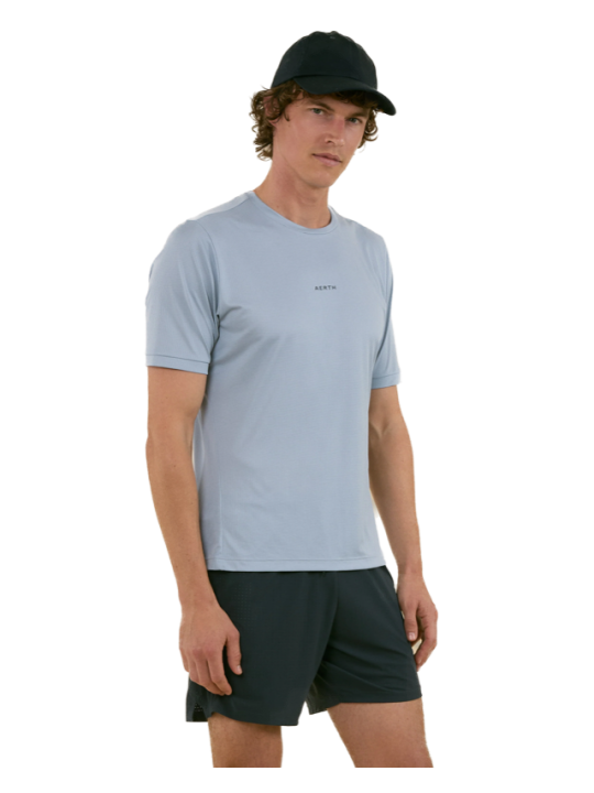 T-Shirt Running Aerth Silky Flow Unisexe Wind Blue AEU263SFT-WB
