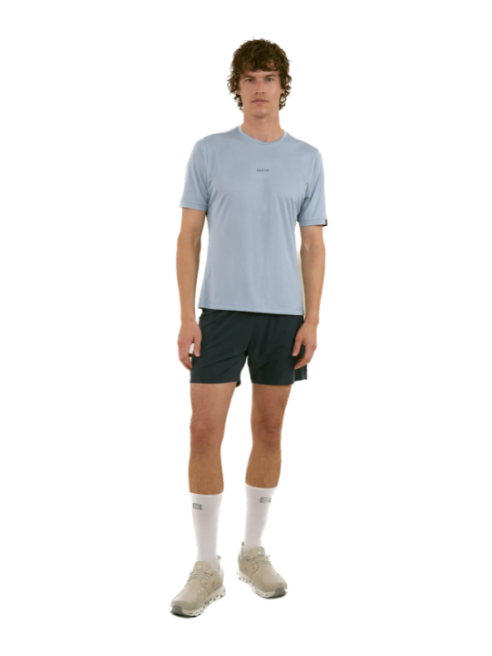 T-Shirt Running Aerth Silky Flow Unisexe Wind Blue AEU263SFT-WB