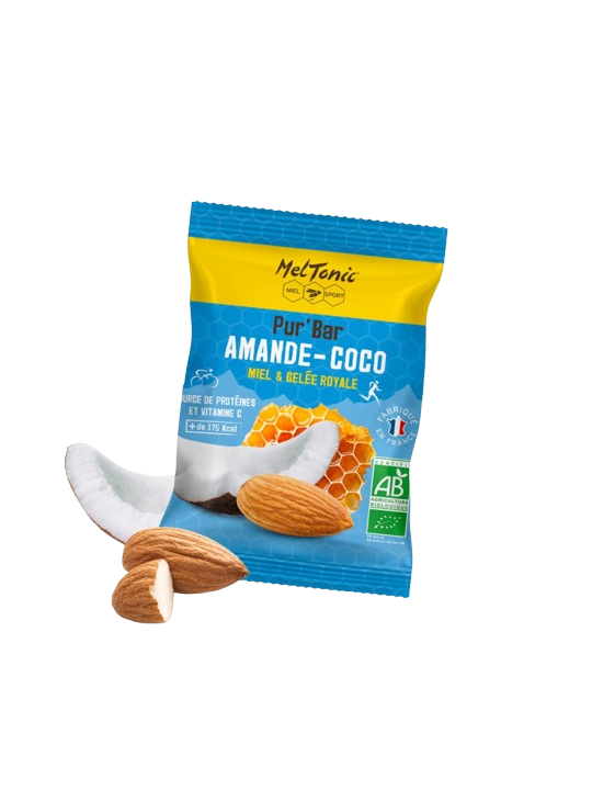 MELTONIC barre énergétique bio  PUR'BAR AMANDE-COCO - Barre de 50g