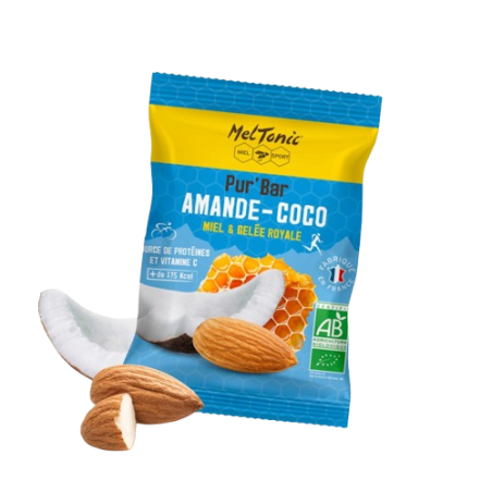 MELTONIC barre énergétique bio  PUR'BAR AMANDE-COCO - Barre de 50g