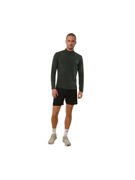 Haut Running Aerth Soft Feel Quarter Zip Infinity Green AEU263SQZ-IG