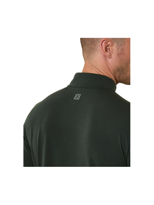 Haut Running Aerth Soft Feel Quarter Zip Infinity Green AEU263SQZ-IG
