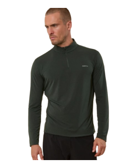 Haut Running Aerth Soft Feel Quarter Zip Infinity Green AEU263SQZ-IG