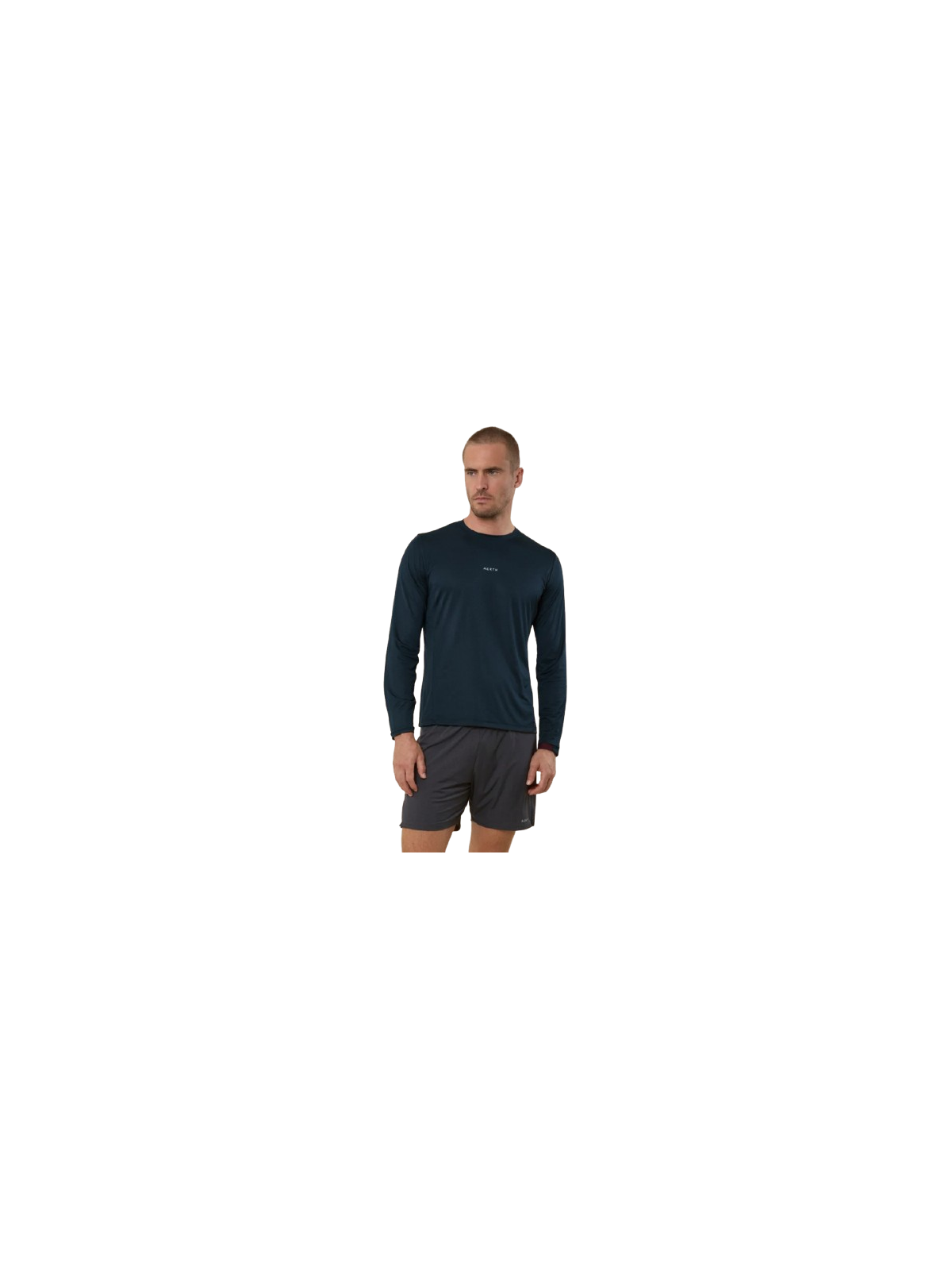 T-Shirt Running Manches Longues Aerth Silky Flow Dark Race AEU263SFLS-DR