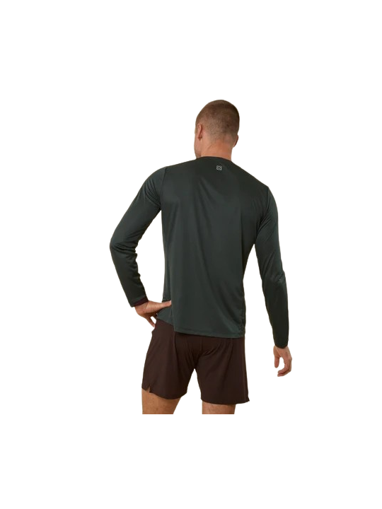 T-Shirt Running Manches Longues Aerth Silky Flow Space Charcoal AEU263SFLS-SC