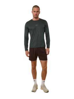 T-Shirt Running Manches Longues Aerth Silky Flow Space Charcoal AEU263SFLS-SC
