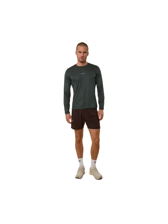T-Shirt Running Manches Longues Aerth Silky Flow Space Charcoal AEU263SFLS-SC