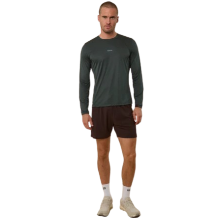 T-Shirt Running Manches Longues Aerth Silky Flow Space Charcoal AEU263SFLS-SC