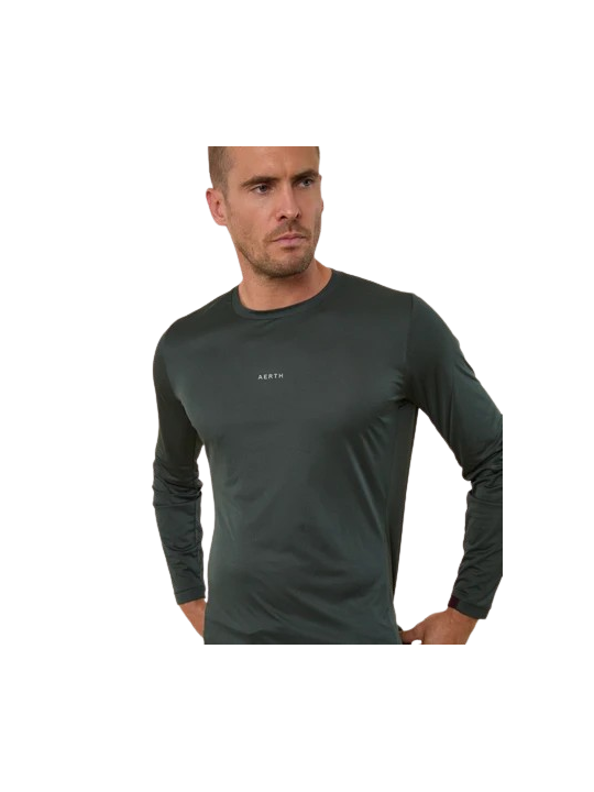 T-Shirt Running Manches Longues Aerth Silky Flow Space Charcoal AEU263SFLS-SC