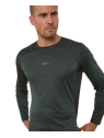 T-Shirt Running Manches Longues Aerth Silky Flow Space Charcoal AEU263SFLS-SC