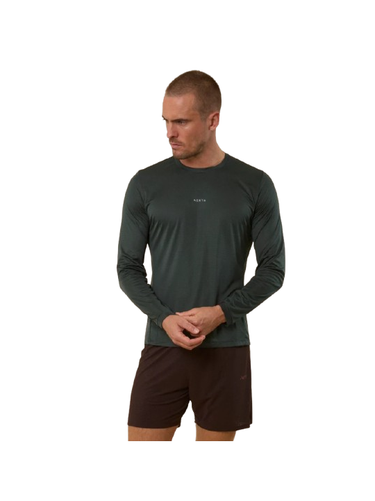 T-Shirt Running Manches Longues Aerth Silky Flow Space Charcoal AEU263SFLS-SC