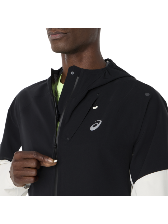 Veste de Running ASICS MetaRun Legend Homme Cream Black