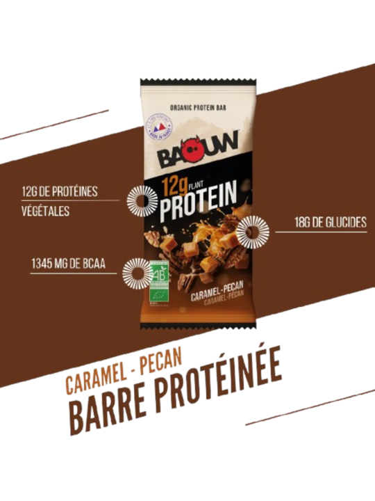 Barre Protéinée Bio Caramel Pécan Baouw P-BP-UN-CAR