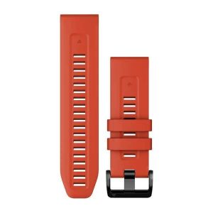Bracelet de rechange Garmin QuickFit 26 en silicone Flame Red - 010-13117-04_1