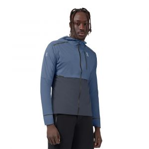 On Running Weather Jacket M Bleue et Grise pour Homme