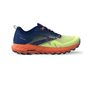 Chaussure de trail-running Brooks Cascadia 17 GREEN/NAVY/FIRECRACKER pour Homme - 1104031D395