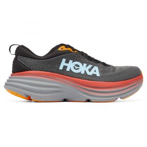 Chaussures entraînement running robustes et très amorties pour coureurs à foulée neutre HOKA Bondi 8 Anthracite / Castlerock pour homme | 1123202-ACTL_1