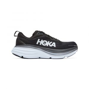 Chaussures running HOKA Bondi 8 Wide BLACK/ White pour femme - 1127954-BWHT_1
