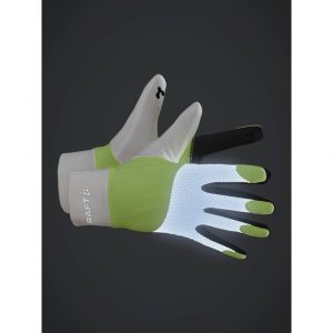 Craft Gants de running ADV Lumen Fleece Glove blanc et vert