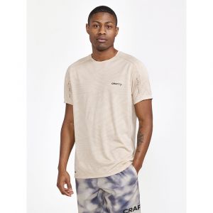 CRAFT Tee-Shirt ADV HIT SS STRUCTURE TEE Beige pour Homme