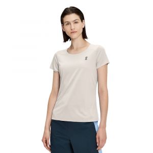 Tee-shirt de course technique On Running Performance-T Pearl / Undyed-White pour femme | 202.01022