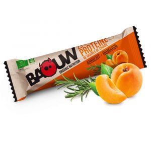 BAOUW Barre énergétique protéinée bio Graine de courge abricot et romarin| Barre de 25g