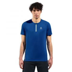 Odlo Tee-shirt à col 1/2 Zip X-Alp Bleu pour Homme