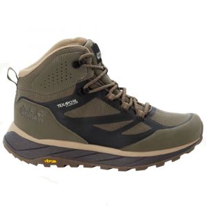 Chaussures de randonnée Jack Wolfskin | Jack Wolfskin Terraventure  Texapore mid maroon /  beige pour homme | 4051521-5347