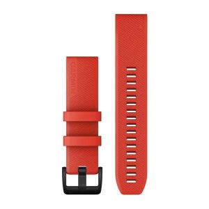 Bracelet de rechange Garmin QuickFit 22 en silicone Laser Red pour montre Garmin Fenix 7/Forerunner 955/Epix (Gen2) - 010-12901-02_1
