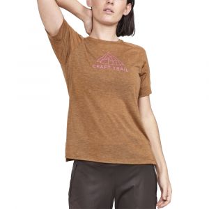CRAFT ADV Trail Wool SS Roots-Melange - Tee Shirt de Running Femme