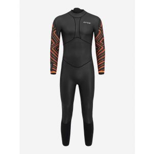 ORCA Combinaison D'Eaux Libres Vitalis Breast Stroke Noire et Orange pour Homme