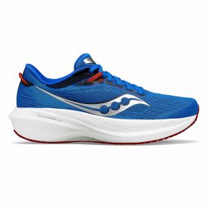 Chaussure de running Saucony Triumps 21 Bleue et Rouge pour Homme - Image 1
