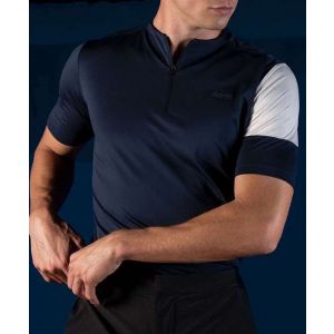 Tee-shirt de running à col zippé respirant et chic AERTH Signature Midnight Sky pour homme - AEM321ST-MS