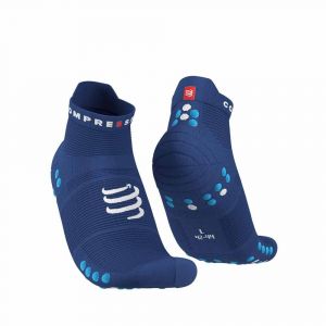 Compressport Pro Racing Socks V4.0 Run Low Bleue