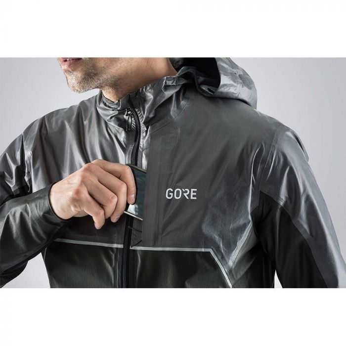 Gore Wear Gore-Tex Shakedry™ Trail Veste à Capuche Noir pour Homme