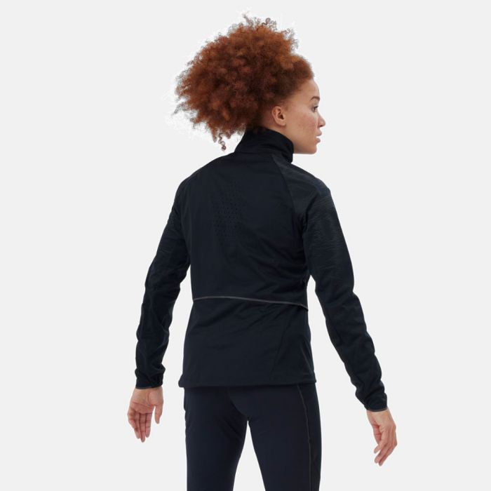 Vêtements de sport ODLO Femme  Veste de running réfléchissante ODLO  ZEROWEIGHT PRO WARM REFLECT Noir