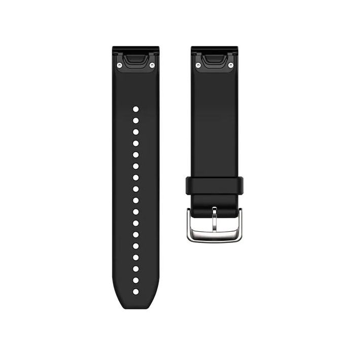 Garmin Bracelet de montre QuickFit 22 Silicone Noir